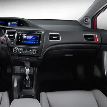 За Honda Civic Civic Coupe 2013-2015 стикери от карбон за втори пилот, въздуховод на капака, тапицерия на автомобила, декоративни аксесоари