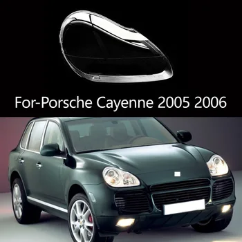 За Porsche Cayenne 2005 2006 Капак фарове лампа лампа прозрачен корпус фарове от плексиглас Замени оригиналния обектив