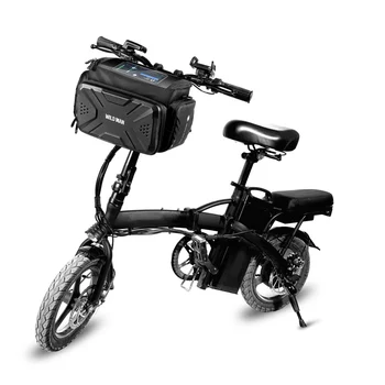Чанта на волана за мотор и скутер Размерът на чантата е Водоустойчива Предната Сгъваема Велосипедна чанта със сензорен екран за езда Чанта за скутер в твърда обвивка
