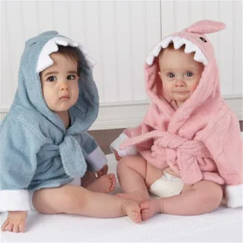 Детски Халати за баня в памучна пижама с животни за момчета и Момичета, cartoony детски халат за баня, плъзгачи, детска домашни Дрехи, бебешки кърпи за баня с качулка, халати