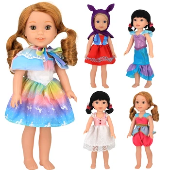 Мини играчки, стоп-моушън облекло за 14 инча, 35 см, аксесоари за ползающей кукли от силикагел, модерен пелерина, рокля на принцеса, подарък за момичета