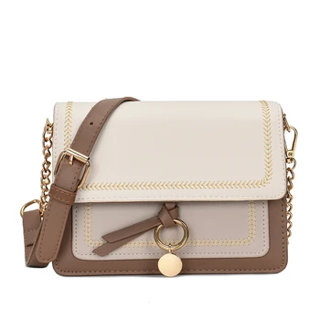 Дамски многофункционална чанта през рамо от изкуствена кожа, удобна регулируема презрамка, класическа елегантна чанта през рамо