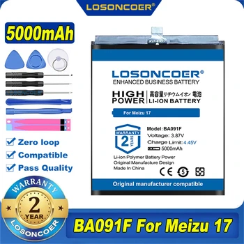 100% Оригинален LOSONCOER НОВ 5000 ма BA091F Батерия За Meizu 17 17 PRO 17PRO BA091F Батерия за Мобилен телефон