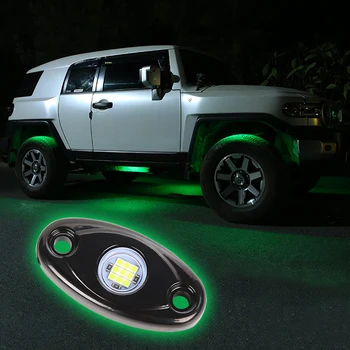 Undergolw За Jeep Atv Suv, Офроуд Автомобил, Камион, Яхта Trail Rig Лампа 2x Дъното на Каросерията Светещи LED Рок-Осветление за Водоустойчиви Led Неонова Светлина