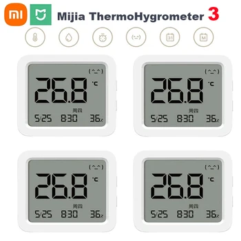 XIAOMI Mijia Smart Bluetooth Термометър 3 Голям LCD Дисплей Безжични Електрически Дигитален Влагомер за Температура и Влажност 3 За приложения Mijia