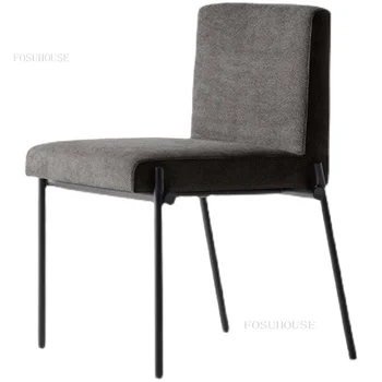 Скандинавските спално бельо, трапезни столове за кухненски мебели, Модерни минималистичные столове за сядане с облегалка, Дизайнерски столове за дневна