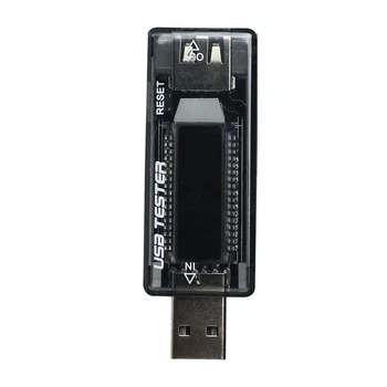 Мобилна мощност на постоянен ток, кабел за зареждане ток напрежение на цифров USB монитор-тестер dual touch дисплей USB-тестер