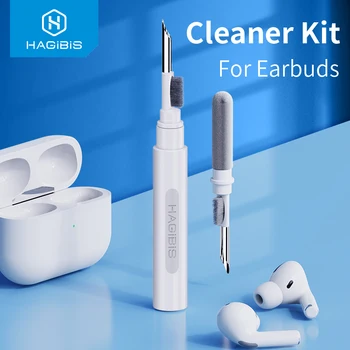 Набор от почистващи препарати Hagibis за Airpods Pro 1 и 2, дръжка-четка за почистване, слушалки, Калъф за слушалки, Bluetooth, Инструменти за Почистване на Huawei Samsung MI