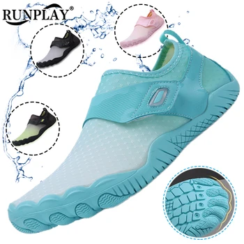 Мъжки водна обувки на бос, дамски водна обувки, дренажни плажни спортни сандали за плуване, бързо съхнещи маратонки за каране на лодка, гмуркане, риболов, сърф