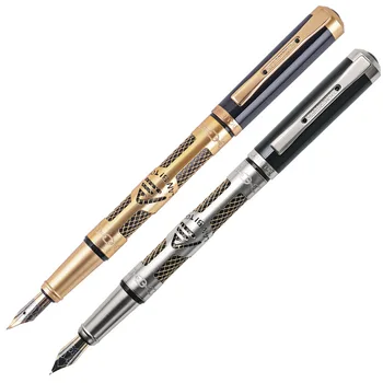 Метални офис писалки с писалка базирани на върха F / EF /Medium, реколта каллиграфическая дръжка, Сериен почерк, Плавен поток, канцеларски материали, ученически пособия