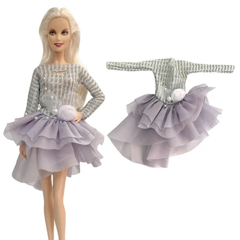 NK 1 комплект Модерен балетен рокли 1/6 Аксесоари за кукли, завързана облекло, сладък танцов костюм за Барби кукли, дрехи, Играчки