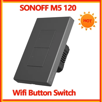 Sonoff SwitchMan M5 120 Wifi Умна Бутон за Стенен Механичен Прекъсвач Умно Дистанционно Управление Таймер Превключвате Чрез приложението eWeLink Работа С R5