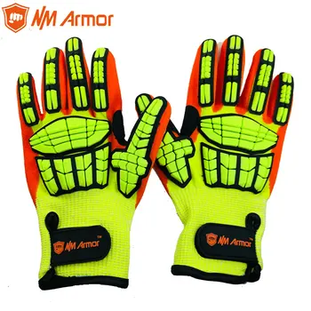 Анти-вибрационни предпазни работни ръкавици, за механици, устойчиви на гумата, многофункционални работни ръкавици