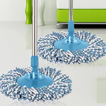 1 бр. на въртящата се глава на парцали, памучни дискове, работа на смени плат, ротация на 360 ° За миене на пода, кръгла кърпа от микрофибър, инструменти за почистване на