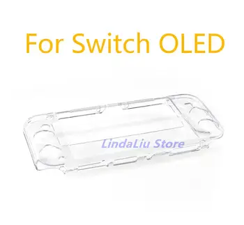 1 бр. калъф с кристали за Nintendo Switch OLED, защитен прозрачен калъф, твърд калъф, прозрачен калъф за Switch Oled