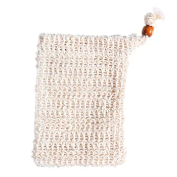 Чанта за сапун от сезал с джоб на съвсем малък, Подвесная чанта, инструмент за почистване на сапунени мехури