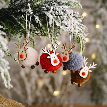 1 бр. Коледен фетровый висулка, войлочный дървена Лосове, украшения за елхи, украшения, детски подарък, украса за Коледното парти, декорация за дома