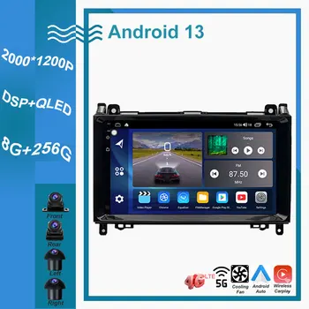 Android 13 За Mercedes Benz B200 W169 W245 Vito Viano W639 Sprinter W906 DSP Carplay Android Екран За автомобилен Монитор