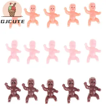 60шт 1,2-инчови мини-пластмасови детски мини-пластмасови детски аксесоари за кукли, Имитирующая мини-модел на кукла, за Декорация на торта