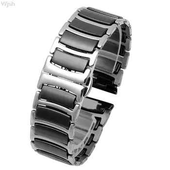 20 мм, 22 мм и Каишка за часовник Керамичен каишка между каишка за часовник от неръждаема стомана за Huawei Smart Watch GT2/watch 2pro/watch Samsung