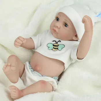 Напълно Винил Кукли Мади 28 см Момиче 3D Боядисана Кукла-Бебе С Вкоренените Коса За Детски Подарък Muñecas Reborn Baby Doll Collection