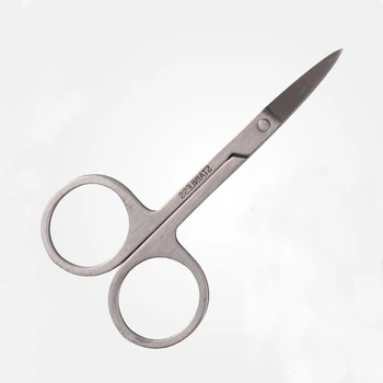 1 бр. професионални инструменти за подстригване на веждите, портативен тример за вежди от неръждаема стомана, ножици за мигли, аксесоари за перманентен грим