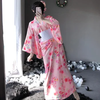 Японското традиционната рокля-кимоно, сексуална източното рокля, юката, дамски елегантен халат Haori, женски халат Оби, сексуална японското рокля FF2999