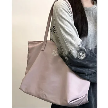 Дамски чанти Тенденция 2023, найлонова чанта за пазаруване с голям капацитет, дамски ежедневни чанти-тоут Y2K, училищна чанта за момичета, дамски