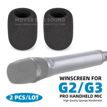 За SENNHEISER EW500G2 EW500G3 G2 G3 EW 500 EW500 G 2 3 Микрофон Гъба от Пеноматериала Предното стъкло, Поп-Филтър, Ветрозащитный калъф за Микрофон