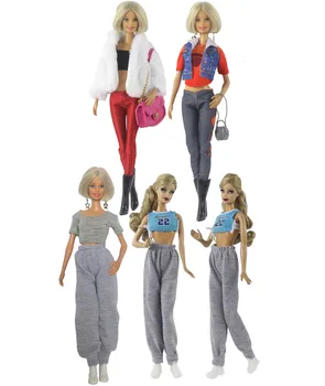 1 комплект кукольной дрехи в мащаб 1:6, дрехи, дрешки за кукли 11,5 см на 30 см, множество стилове за избор, подаръци за момичетата #10