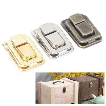 Засовы за ковчежета от античен бронз, желязо заключване, капаче за подарък кутия за бижута, куфар, обтегач, скоба, закопчалки, реколта фитинги