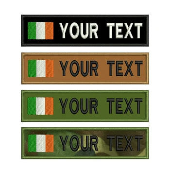 Ирландския флаг, бродирани ленти с потребителски име, Икони, стикер, Iron пришивной кука и контур за дрехи, нашийник на домашен любимец, Раници, шапки