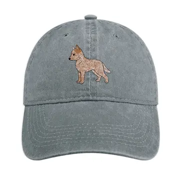 Ковбойская шапка за австралийската овчарска куче (червена чалая), плажна шапка в стила аниме, модерна дамска плажна шапка, мъжки
