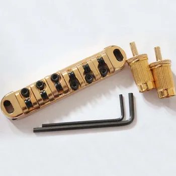 6-Струнен сачмен бридж за китара Tun-O-Matic Произведено в Китай - злато