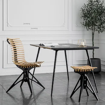Скандинавски дизайнер във формата на риба кост, столове с облегалка от масивна дървесина, Мебели за дома, стол за Хранене в ресторанта, модерен Стол за кафе в малък апартамент