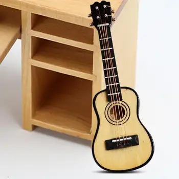 Модел китара Реалистично обучение украса Модел китара Украса на сцената мини-китара за подпори за фотосесия