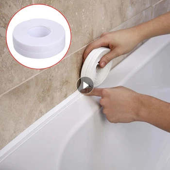 Оборудване запечатване лента за баня, мивки, душ, PVC, самозалепващи герметизирующая лента, стикер на стената, водоустойчива лента за конопатки кухненски ръбове