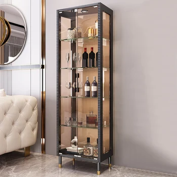 Стъклен шкаф, хол, монтиран на стената витринный шкаф, стъклена врата, луксозни вино кабинет