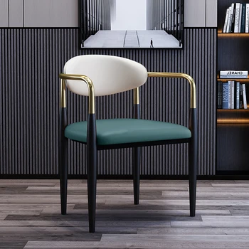 Италиански Луксозни Леки Столове за всекидневна Модерна Проста Мебели за дома, Козметични Стол Nordic Leisure Computer Chair