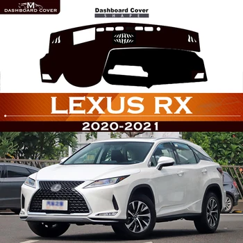 За Lexus RX 2020-2021 устойчива на плъзгане панел на арматурното табло на автомобила, избегающая за осветление на таблото платформа, на кутията на масата, подложка за арматурното табло, кожени аксесоари