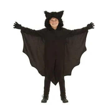 Еднорог с качулка костюм за Хелоуин аниме черен прилеп Делукс гащеризон за деца с игри, карнавални cosplay облекло-ръкавици