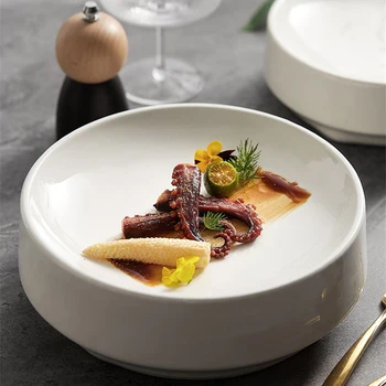 Керамично блюдо Търговски плодови чиния за западна кухня Подобрена плоча за синтез-ястия, както и антена, чиния за суши, Специална чиния за паста