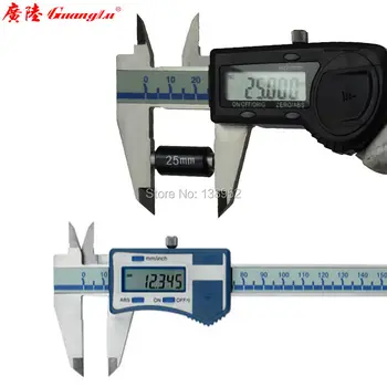 Марка Guanglu точност ръководят 0,005 мм Цифров Штангенциркуль 6 инча 0-150 мм електронен Штангенциркуль Микрометър Цифрови Измервателни Инструменти