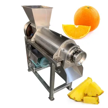 0,5 т / ч Електрически Шнековый преса за плодове и зеленчуци, Сокоизстисквачка, Аспиратор, изграждане на Съоръжения За пресоване яблочно-портокалов сок