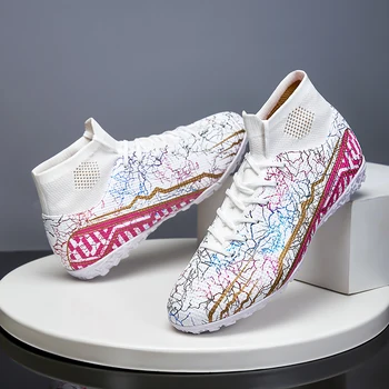 Качествени футболни обувки Здрави футболни обувки Меси Леки и удобни Добро усещане на краката на Едро за препродажба Унисекс голям размер