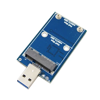 MSATA към USB 6 Gb/сек, USB 3.0 към mSATA SSD Корпус USB3.0 до mSATA Калъф Адаптер за твърд диск M2 SSD Външен твърд диск Мобилен кутия Твърд диск Калъф