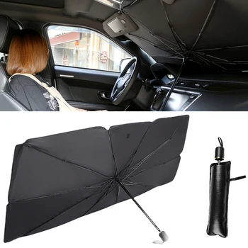 Козирка от автомобилния чадър Козирка от автомобилния чадър Предно стъкло в стил чадър Козирка от слънцезащитни Топлоизолационна плат сенника на предното стъкло на превозното средство
