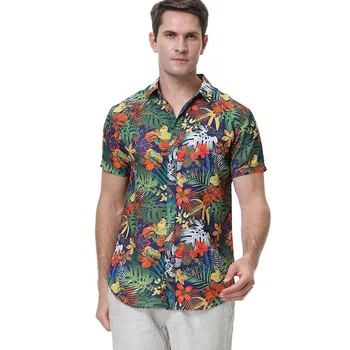 Летни плажни тениски, мъжки ежедневни ризи с ревери, с принтом, с къс ръкав, мека и дишаща тениска за сърфиране, НОВОСТ 2023 година