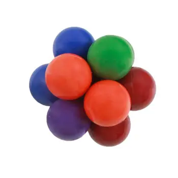 Декомпрессионный топката Износоустойчива Ярък цвят Интересен Облекчава стреса Пластмасов цветна допир играчка-топка за деца