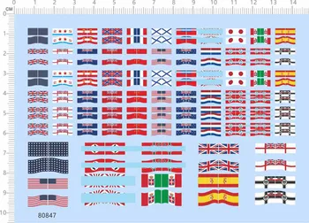 1/700 САЩ, РУСИЯ, ГЕРМАНИЯ, Австро-Унгария, Англия, Франция, модел военноморски флаг, стикер с вода